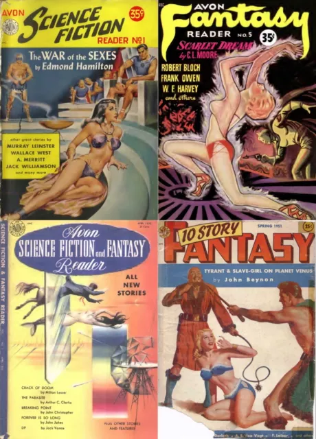 24 Old Issues of Fantasy Science Fiction Horror Thriller Sexy Magazine on DVD
