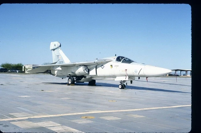 I218 ORIGINAL K64 AIRCRAFT SLIDE: USAF GD EF-111A Raven 66-6031/CC