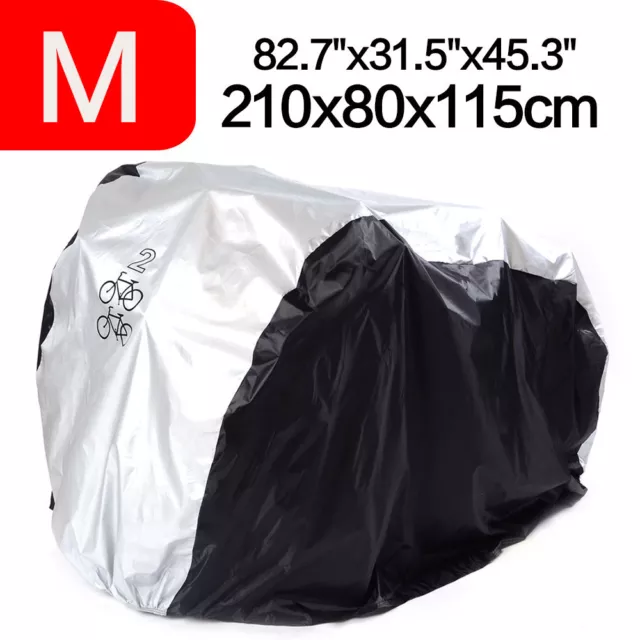 Waterproof Bicycle Cover Bike UV Rain Dust Protector Storage Outdoor for 2 bikes 2