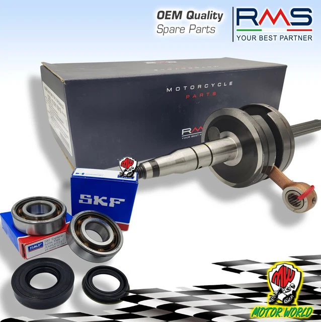 Arbre Moteur (Vilebrequin) Minarelli Vertical Top Performances - Pour MBK Booster, Aprilia, Yamaha - Avec Roulements Et Joints