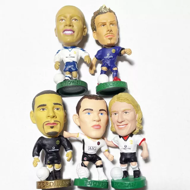 5 x CORINTHIAN PROSTARS FIGURES MANCHESTER UTD JOB LOT (U) inc Beckham, Rooney