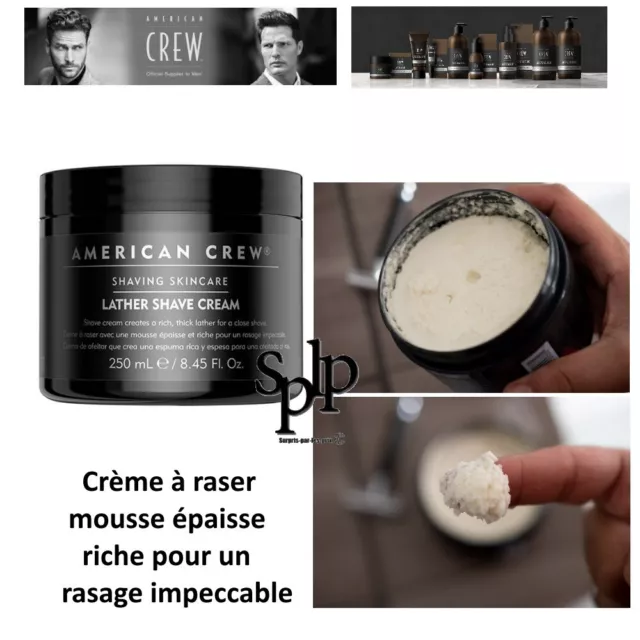 AMERICAN CREW SHAVING SKINCARE Crème à raser mousse épaisse rasage impeccable