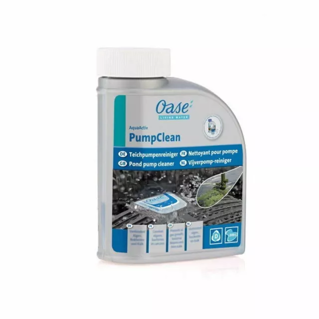 Oase Aqua Activ Pump Clean 500Ml Treatment Remove Limescale Cleaning Pond Filter