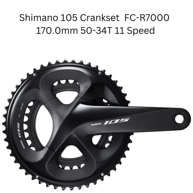 Shimano 105 Crankset  FC-R7000  170.0mm 50-34T 11 Speed REFH