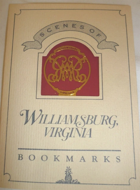 Beautiful 24K Gold Plate Scenes Of Williamsburg William & Mary Cypher