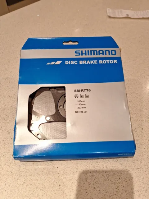 Shimano Deore XT SM-RT76 180mm Disc Brake Rotor NEW