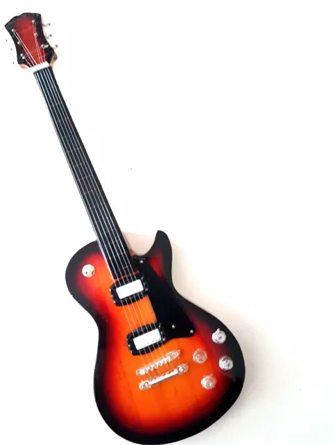 GUITARE MINIATURE - FAIT MAIN - 24cm - En bois vernis #21