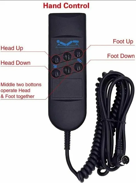 Repuesto de camas de hospital Okin de 6 botones control remoto manual para Okin Okimat II M