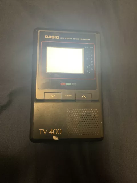 Casio TV-400 LCD Pocket Color Handheld TV Television VHF UHF Excellent shape