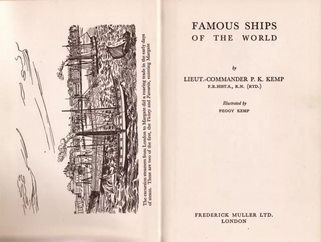 Paquebot - Famous Ships of the World - P. K. Kemp - Eds. Frederick Muller - 1956