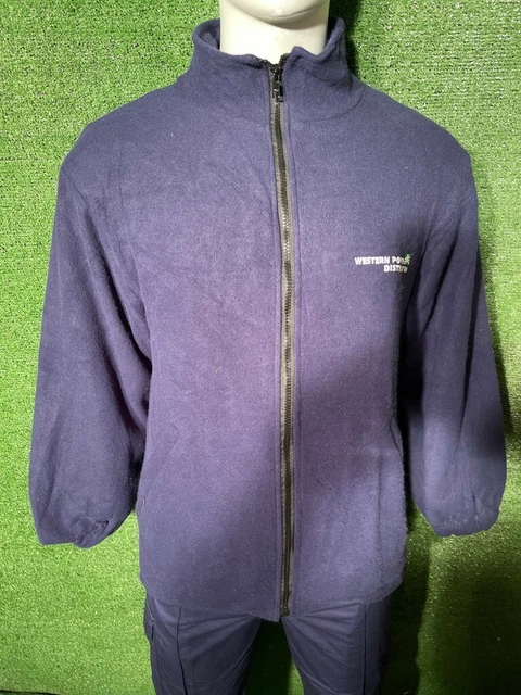 Mens Fleece Jacket Full Zip Up Work Wear Small