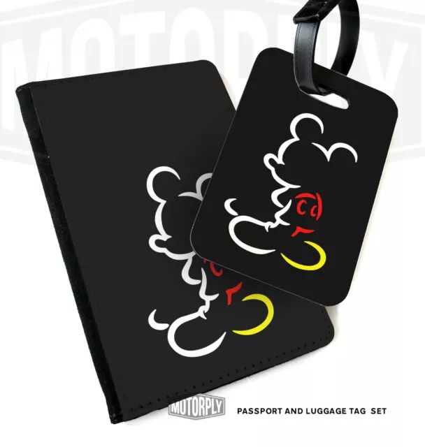 Passport Cover & Luggage Tag - Abstract Mickey - Holiday Travel Disney Princess