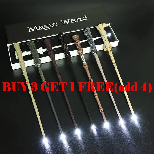 HARRY POTTER MAGIC LED Light Wand Hermione Dumbledore Wands Stick Gift ...