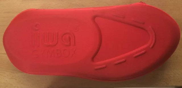 IWA 590 Gym-Box, Schuh-Box für Gymnastikschuhe Schläppchen Turnschuhe rot