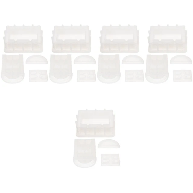 5 Sets Silicone Tray Molds Treasure Chest Silicone Mold Keychain Molds Crafts