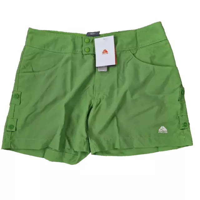 Nike ACG Shorts Womens Green Size Uk 6 Vintage  New Y2K