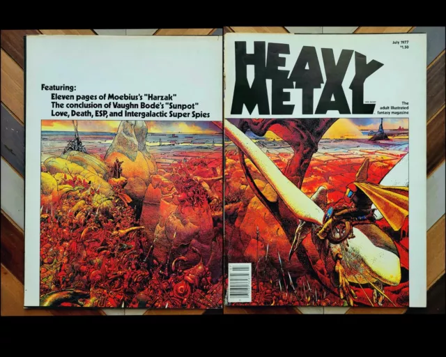 HEAVY METAL VOL. 1 #4 VG/FN (HM 1977) MOEBIUS Wrap Cover! Corben & Bode Art