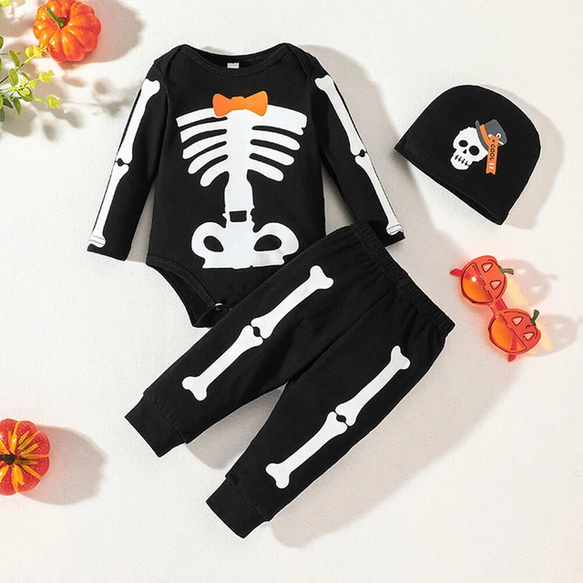 Toddler Baby 3PCS Halloween Costume Romper Pants Hat Fancy Dress Cosplay Outfits