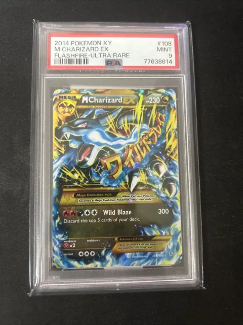 Pokemon M Charizard EX 108/106 - Ultra Rare - XY Flashfire - Eng - PSA 9