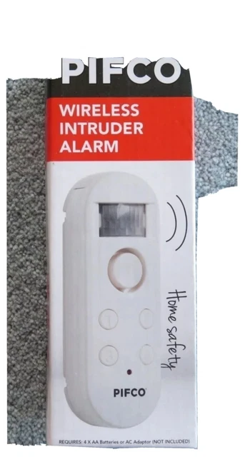 Pyco Alarm System PIFCO WIRELESS INTRUDER ALARM with PIR Motion Sensor for Home, Office ...