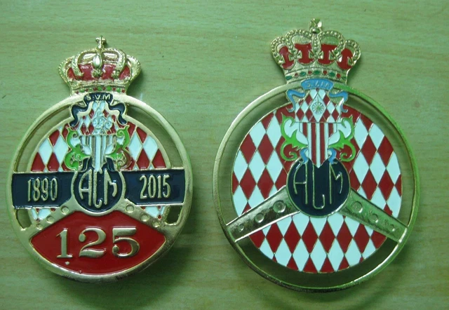 Automobile Club Monaco-Set De 2PCS - Voiture Grill Badge Emblème MG Jaguar Po