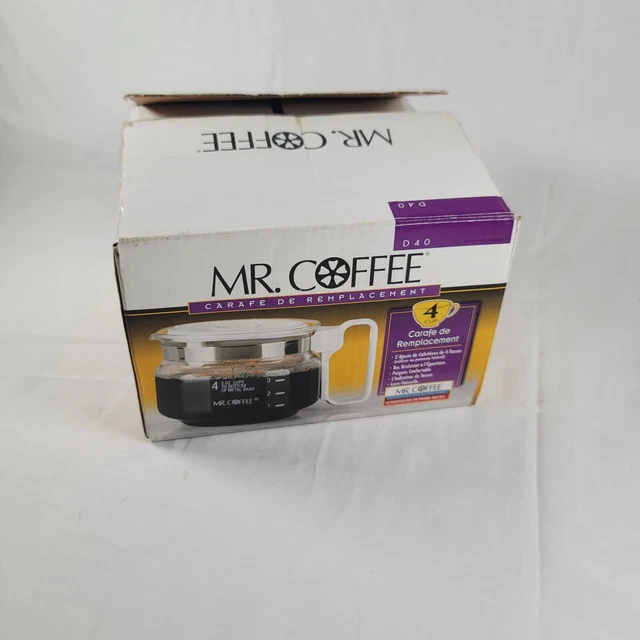 MR. COFFEE D40 Replacement Decanter Carafe Pot White 4 Cup 24.99