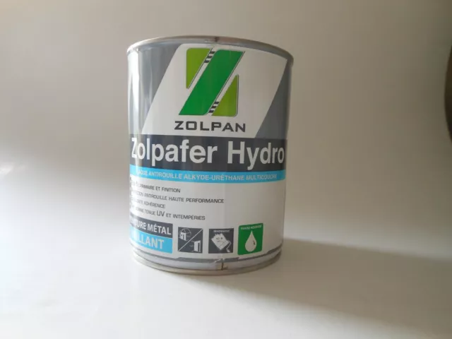 Peinture antirouille ZOLPAFER HYDRO marque ZOLPAN couleur blanche 1 LITRE