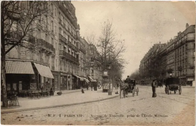 CPA AK PARIS 7e Avenue de Tourville. prise de l'École Militaire (535098)
