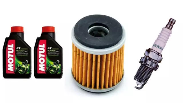 Service-Kit: Motul Öl, Filter, Zündkerze für Quad YAMAHA YFM 250 R RAPTOR