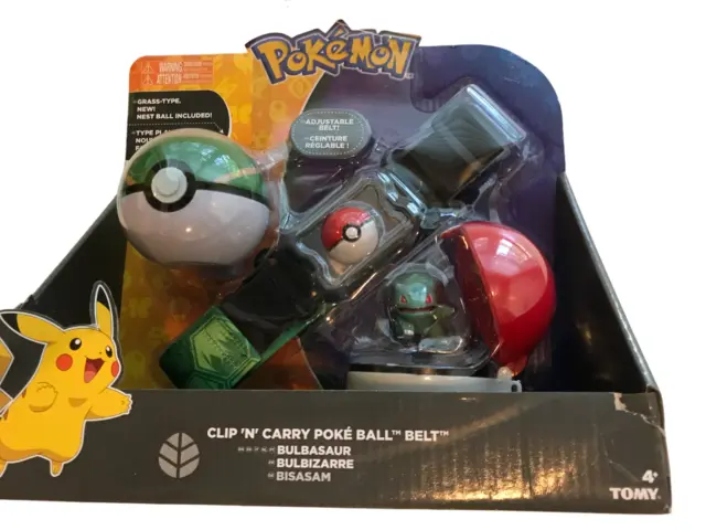 Bulbasaur Pokemon Clip 'N' Carry Pokeball Belt With Nest Ball