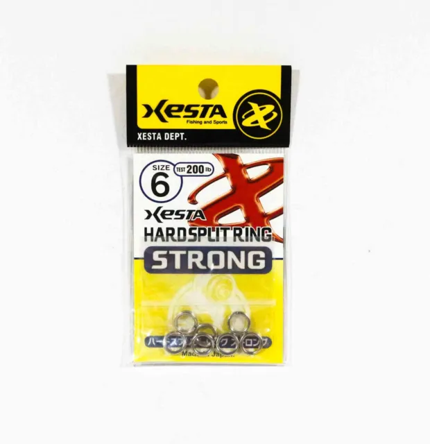 Xesta Hard Split Ring Strong Size 6, 200lb, 7pieces (7901)