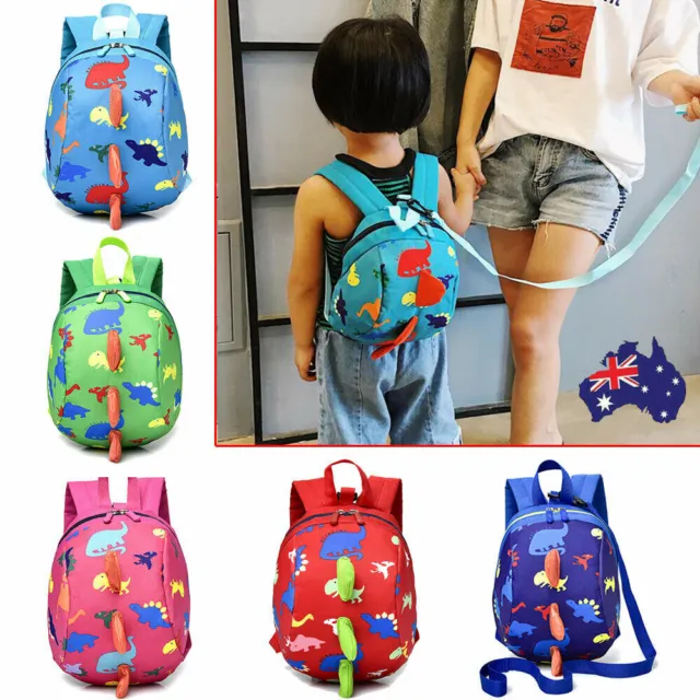 Cartoon Dinosaur Safety Harness with Strap Toddler Reins for kids Bag Backpack