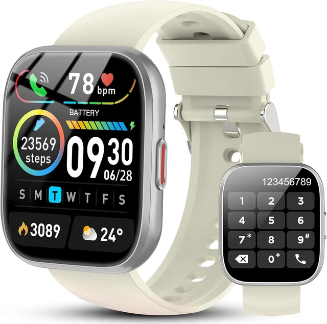 Smartwatch Uomo Donna Con 1,85 Pollici - Effettua E Rispondi Alle Chiamate - 100+ Modalità Sport