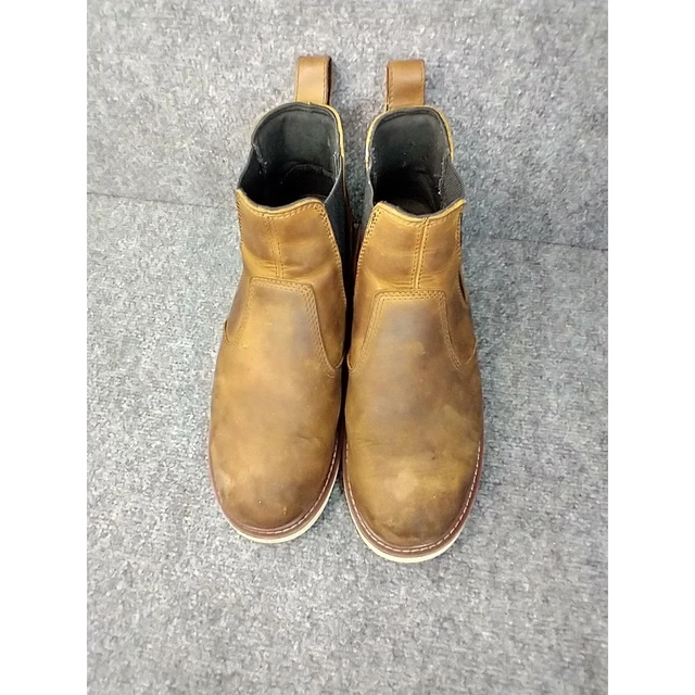 BRUNT THE OHMAN Soft Toe Work Boots Mens 11 Brown Leather Chelsea EH ...