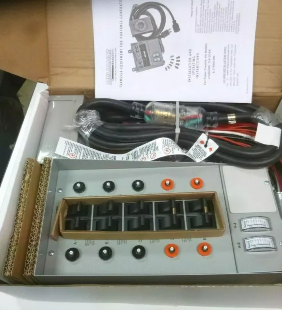 New! RELIANCE 31410CRK Manual Transfer Switch,30A,125/250V