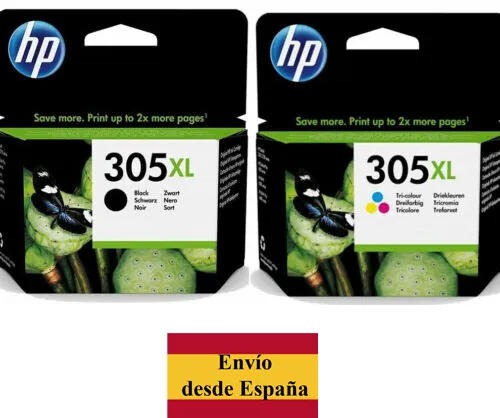 LOTE PACK 2 CARTUCHO HP 305XL Negro + 305XL Color ORIGINAL HP 305 XL