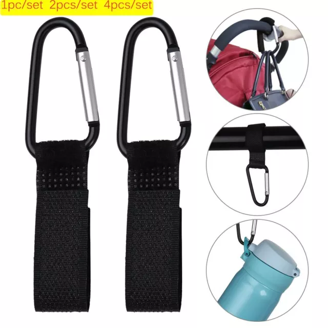 Hanging Fashion Stroller Hooks Carabiner Shopping Bag Clip Cart Accessories