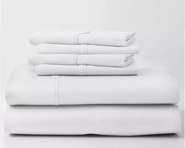 6-PC Real 800 Thread Count 100% Egyptian Cotton Sheet Set EXTRA 24" Deep Pocket