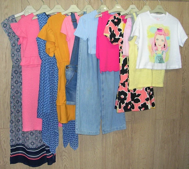 NEXT TU GAP BLUEZOO etc Girls Pink Summer Bundle Tops Shorts Dress Age 8-9 134cm