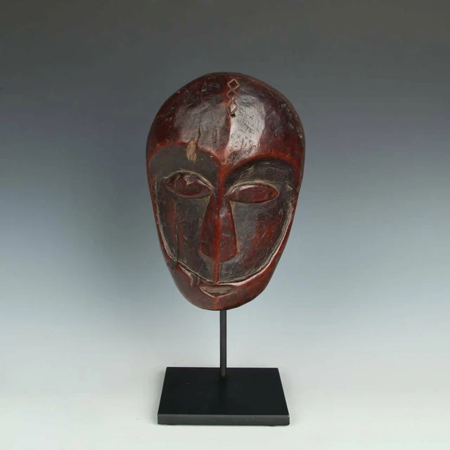 Family Mask Lega Carved Wood Democratic Republic Of Congo C. Africa 20Th C.