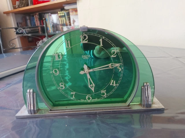 Pendule horloge Art Déco Smiths Sectric des années 1930