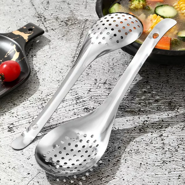 Stainless Steel Strainer Spoon Kitchen Colander Spoon Spoon Filter StrainerScoop