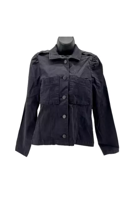 Democracy Seamed Denim Jacket Black