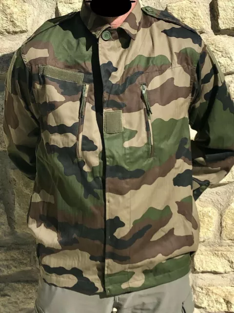 Veste Militaire légère manche longue camouflage CE neuve T96L (taille M)
