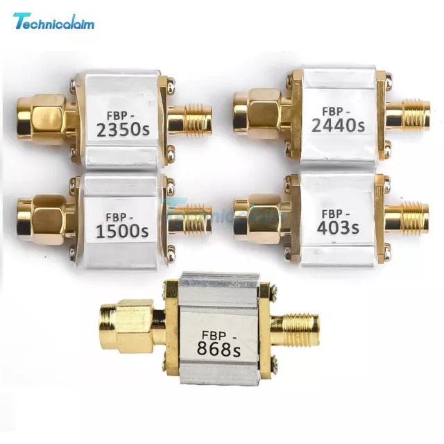 2.4GHz 403MHz 868MHz 1500MHz 2345MHz Frequency Bandpass Filter SMA Interface 2