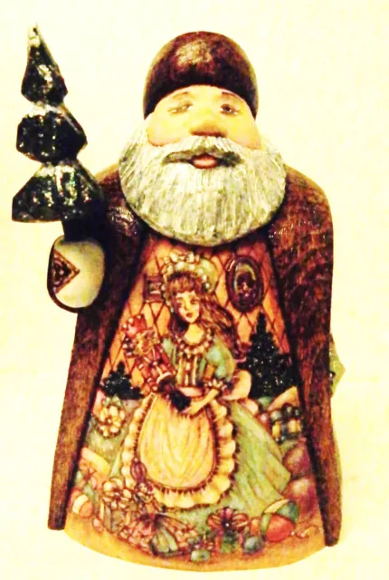 Alkota Russian Genuine Wooden Collectible Santa "Nutcracker", 5.5"H, Unique