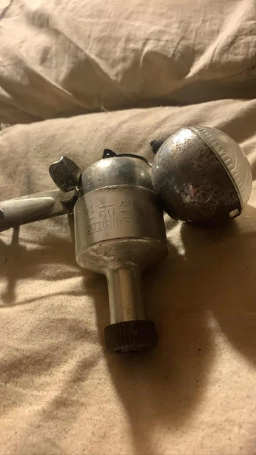 Ancien phare vélo dynamo FRANCE SOUBITEZ 89 6V 3W chrome rétro