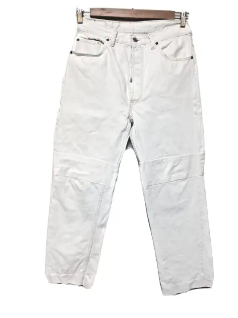 💥LEVI'S 501💥Vintage Pantaloni Jeans Uomo⭐BIANCO⭐Man Trousers Herren Hosen W34