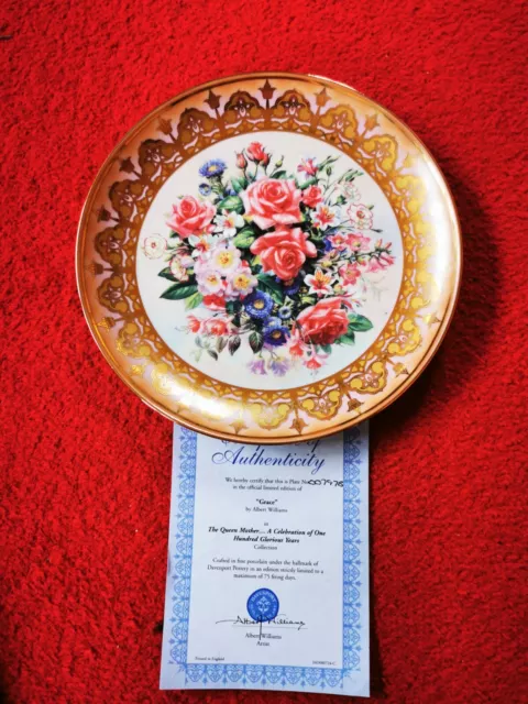Davenport collectors plate ‘Majesty’ celebrating the Queen Mothers 100 years