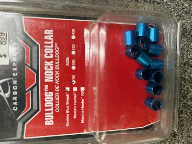 Maxima Blue Streak Arrow Nock Collars 12 piece/pk